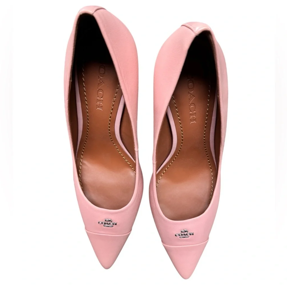 Coach Women's Blush Leather Heels